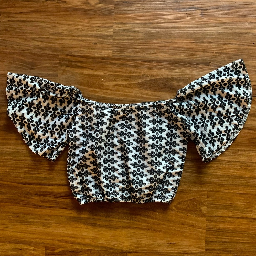 Off the shoulder crop top